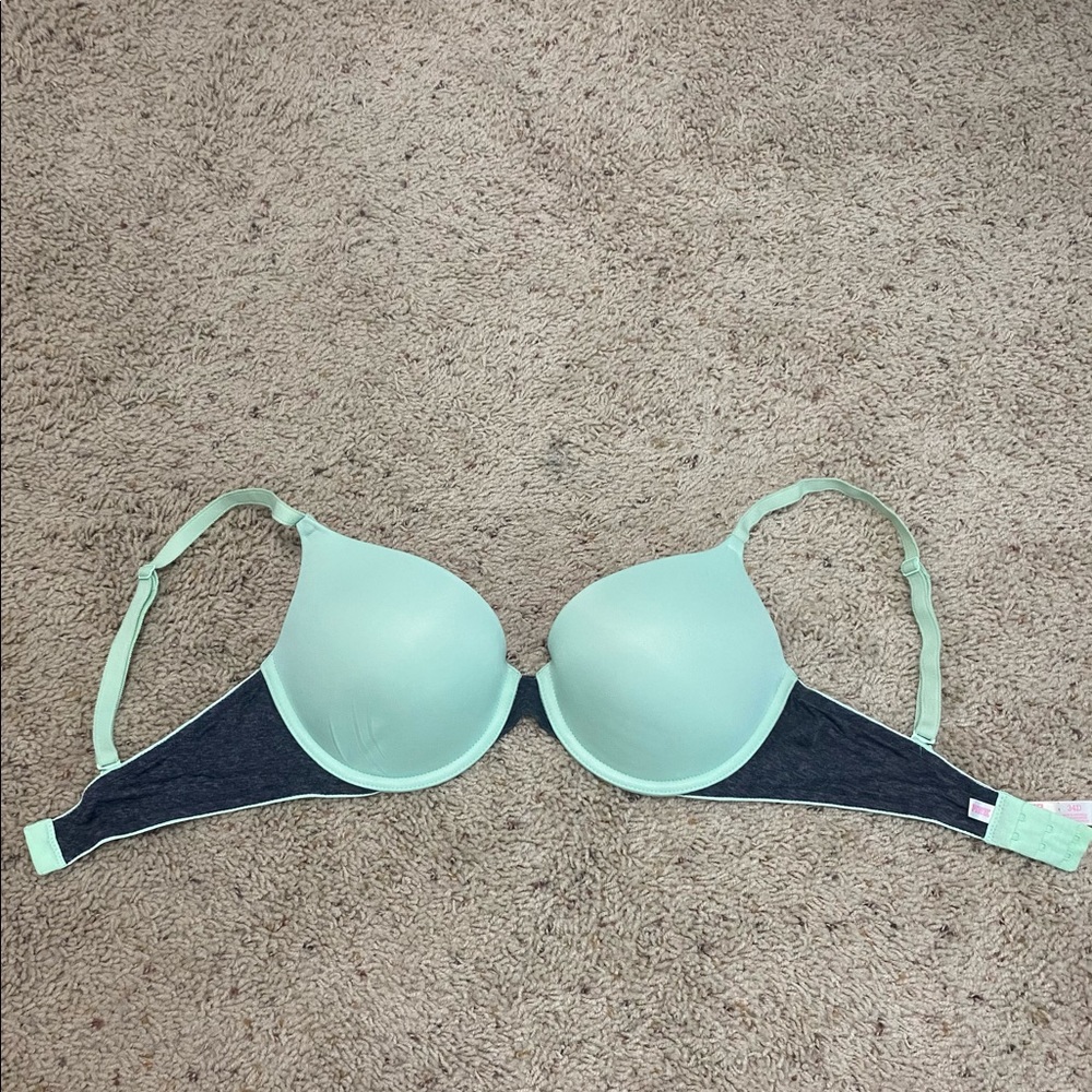 Mint Green Victoria Secret PINK Push Up Bra 34D